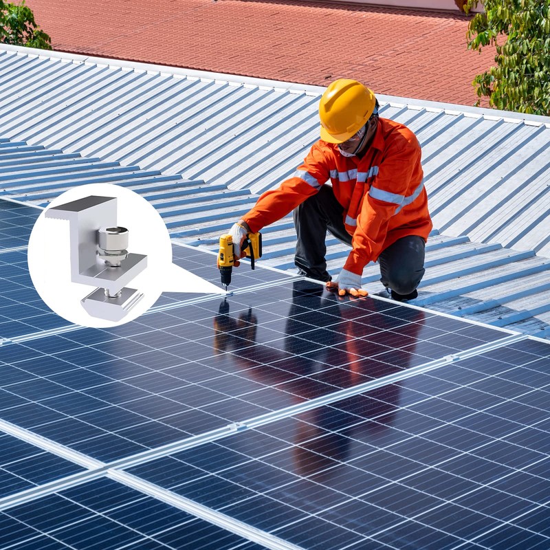 Solar Panel Bracket, Pack of 4 Solar Panel Brackets, Solar