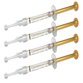 Opalescence Quick PF 45% - Gel Syringes Teeth Whitening Treatment (4 Syringes) Refill Oral Care Kit Carbamide Peroxide. Made by Ultradent, Mint. - color: 4 Syringes Gold, size: 0.04 Fl Oz (Pack of 4)