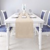 BAZIOE Linen Table Runner Beige Table Runner Washable Modern Table