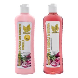 Shampoo & Tratamiento Con Biotina Cebolla Y Romero Anticaida