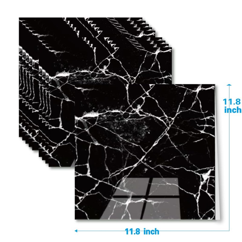 20-Sheets Peel and Stick Backsplash Marble Look 12"X12" Self Adhesive
