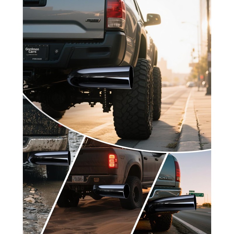 5 inch Diesel Exhaust, 5'' Inlet 6'' Outlet 23'' Long