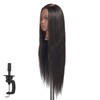 Hairginkgo Mannequin Head 26"-28" Super Long Synthetic Yaki Fiber Hair