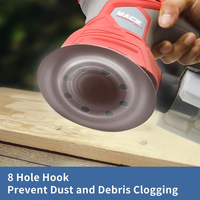 FEIHU 125mm Sanding Discs 50Pcs Orbital Sander Discs Hook and