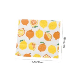 Healeved 3pcs Reusable Beeswax Food Preservation Cloths -Keeping Wraps for Sandwiches Fruits and Vegetables Food Storage