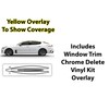 BOGAR TECH DESIGNS Side Window Chrome Delete Overlay Compatible with