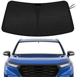 SHINHOME Windshield Sun Shade for 2023 2024 2025 2026 Honda CRV SUV, LX, EX, EXL, Sport, Sport-L, Sport Touring Hybrid, Front Window Sun Visor Blocks UV Rays Foldable CR-V Accessories