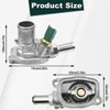 ZAMDOE Thermostat Housing Engine Coolant for Fiat 500 500 C