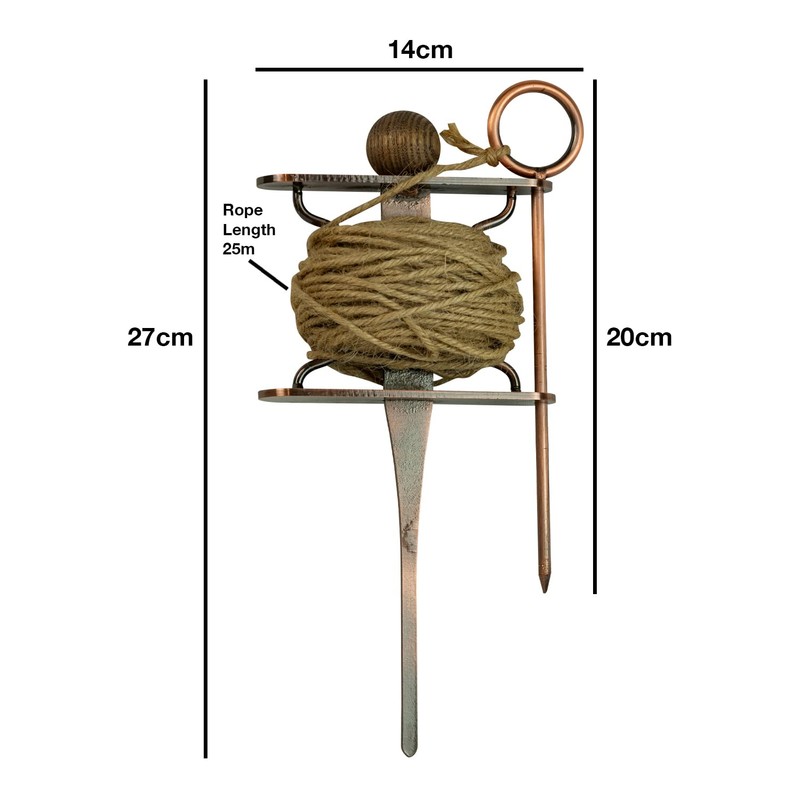 Woodside 25m Stainless Steel Garden String Planting Row Marker, Allotment