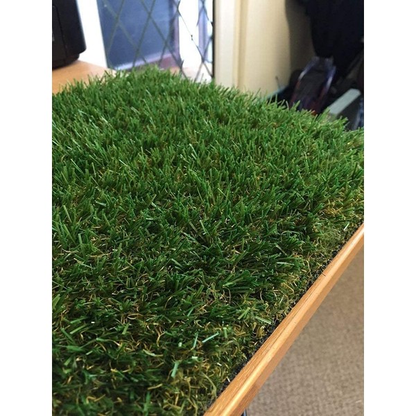 Park Roll 1m x 4m 30mm Pile Height Carpet Artificial Grass Astro Garden Lawn High Density Fake Turf Green Synthetic Natural (1)