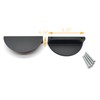 Susenya Black Drawer Pulls, Half Moon Pulls,Semicircle Pull,Semicircle Pull,Door Pull