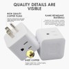 Generic Power Plug 4 outlets Wall Strip Cube (4 Way