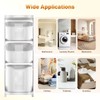 OLKKEFT 3 Tier Rolling Laundry Basket, Stacked Laundry Basket Organizer,