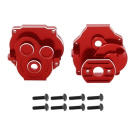 SG Store 2 Pack Transmission Case Compatible with Traxxass TRX4M Defender 1/18 RC Crawler Upgrades Parts (Red)