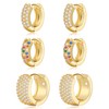 LYLYMIMI 3 Pairs Small Gold Hoop Earrings Set for Women