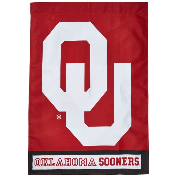 BSI PRODUCTS, INC. - Oklahoma Sooners 2-Sided 28" x 40" Banner with Pole Sleeve - OU Football, Basketball & Baseball Pride - High Durability for Indoors & Outdoors - Fan Gift Idea - Oklahoma