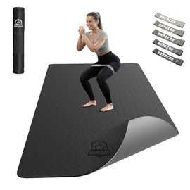 HAPBEAR Tapete de Yoga Grande,183x91x0.6cm Gran Alfombra de Yoga Antideslizante para Ejercicios,Yoga,Pilates y Estiramientos,Duradero y Eco-Amigable,I
