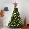 IMIKEYA Christmas Decor Star Tree Topper: Glittered Tree Topper Metal