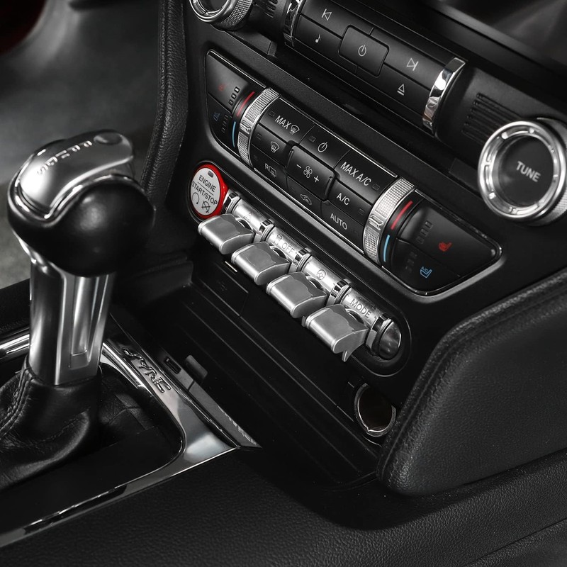 Center Console Dashboard Button Switch Cover Trim Compatible with Ford