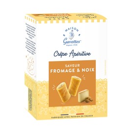 Maison Gavottes - Small Filled Crepes with Comté - Nut Filling - Millcrepes - 110 g, Quantity: 1 Piece