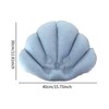 ＫＬＫＣＭＳ Inflatable Bath Pillow Shell Shaped Suction Cup Bath Cushion