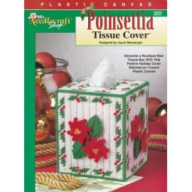 The Needlecraft Shop Poinsettia Tissue Cover Christmas Boutique Holly Berries Festive Celebrate BOOK