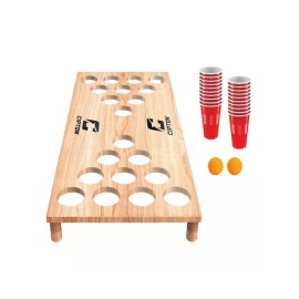 Cipton Wooden Tabletop Cup Pong Set