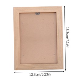 iplusmile Solid Wood Picture Frame Rustic Wooden Photo Holder for Desktop and Wall Display Household Frame with Fine Carved Detail Creative Decor for Family Photos and Memories