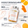 AAVALABS Turmeric and Black Pepper Capsules with Ginger Root Extract