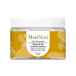 Gel Corporal Extracto Centella Asiática MatiMati-Regenerante, Anti-estrías, Hidratante 300 g