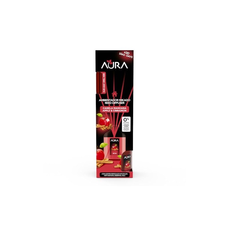 Aura Mikado 4pack Canela Manzana