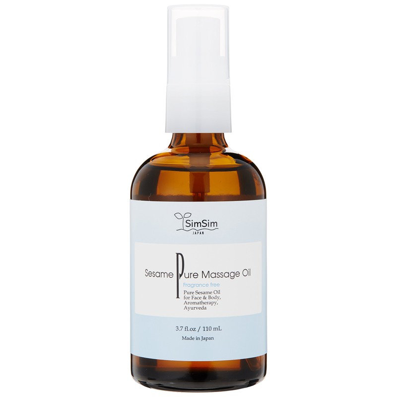 simsim Sesame Pure Massage Oil, 4.3 fl oz (110 ml)
