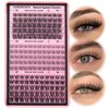 Goddvenus Wispy Cluster Lashes Natural Individual Eyelashes 3 Styles Lash