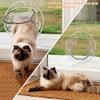 Madezz Cat Flap Door, 4 Way Locking Cat Doors, Small