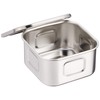AG 18-8 Shallow Square Kitchen Pot 3.1 inches (8 cm)