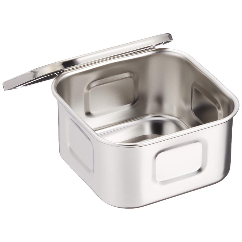 AG 18-8 Shallow Square Kitchen Pot 3.1 inches (8 cm)