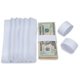 300 Stück Selbstklebend Geldschein-Banderolen,7.6x1.14In Geldschein-Bündel-Streifen,Währung Rechnung Band Blank,Geldscheinverpackungen Geld-Bargeldbänder für Noten für Wraps Geld organisieren