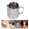 Milk Frother Cup 380ml 304 Stainless Steel High Durability Multifunctional