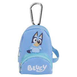 VFM e-Store - Bluey Backpack Bag Clip Children's Video Game Accessories Birthdays, Gifts, Boys and Girls - 12. 5cm X 9cm Blue