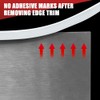 YANRUIPRO Borde de Goma Canal U Autoadhesivo Silicona 2mm, Apto