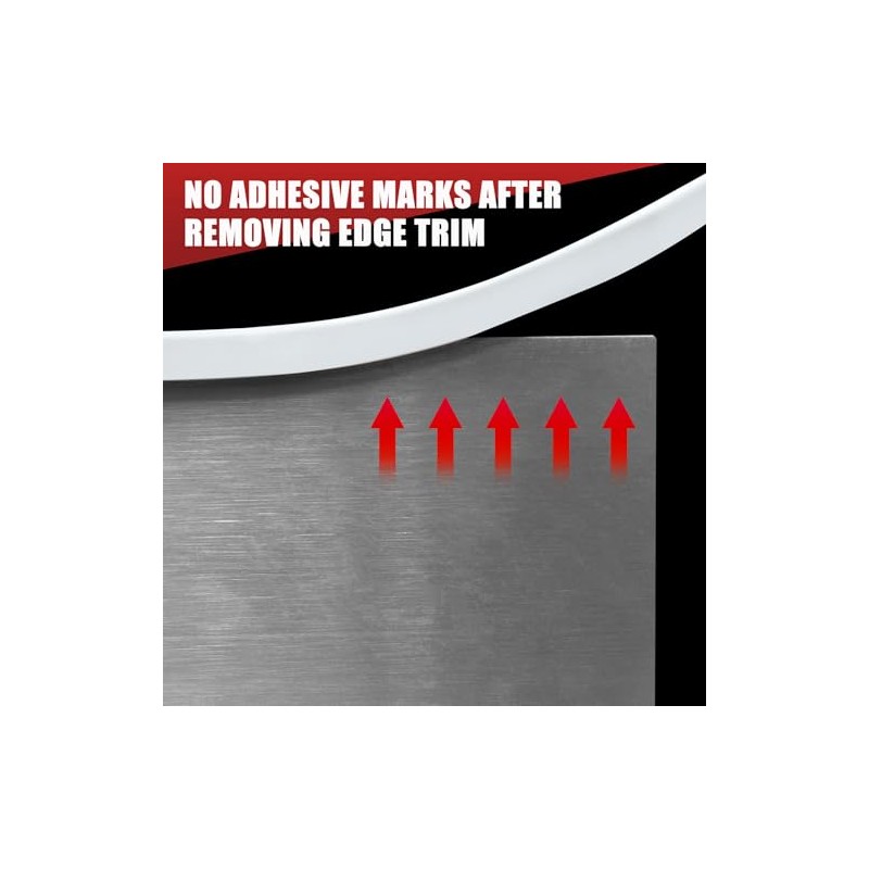 YANRUIPRO Borde de Goma Canal U Autoadhesivo Silicona 2mm, Apto