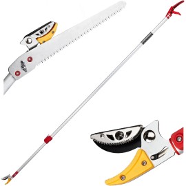unbranded 4.4-7.2FT Extendable Tree Pruner,Pruning Trimmer Long Reach Pole Saw,Telescopin