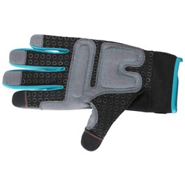 Gardena 11521-20 Gloves for Hard Gardening Work, Large Gloves, Smartphone Operation, Padded Palm, Excellent Breathability, For Machine Work and Wood Splitting, German Gardening Brand