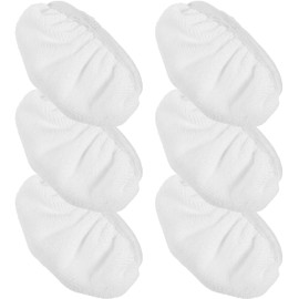 Toddmomy 6 Piezas Almohadillas Reutilizables de Microfibra para Mopa de Vapor Paquete de Accesorios de Repuesto para Limpiador de Vapor Compatibles con Trapeadores Eléctricos y Limpieza de