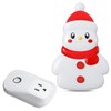 Saysurey Snowman Remote Control Outlet, Christmas Snowman Wireless Electrical Outlet