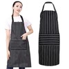 EZONEDEAL Bib Apron, Unisex Aprons Adjustable Waterdrop Resistant With 2