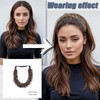 Hair Braid Headband,Messy Wide 2 Strands Synthetic Hair Braided,Elastic Synthetic