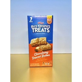 Kellogg's 🟠 New Limited Kellogg's Rice Krispies Treats Chocolatey Peanut Butter 7 Bars
