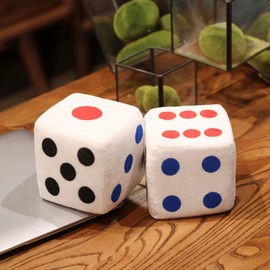 Urban Funk Collective - Velvet Mahjong Tiles Cushion Pillow Soft for Chinese New Year CNY Decor Cute & Cozy Gift for Mahjong Lovers (Black & Red)