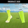 Ukontagood 2 Pairs Mens Grip Soccer Socks, 2 Pairs Shin